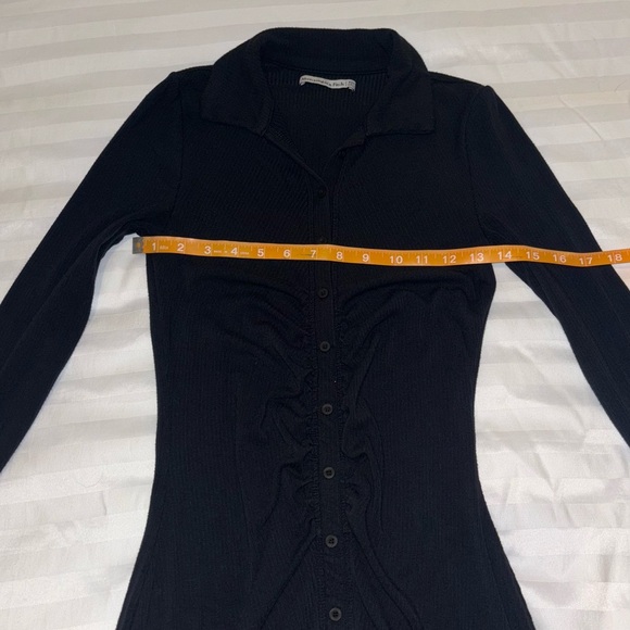 Abercrombie Ribbed Knit Shirt Dress - Tall - Picture 7 of 9
